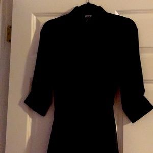 Chiffon and satin cocktail dress